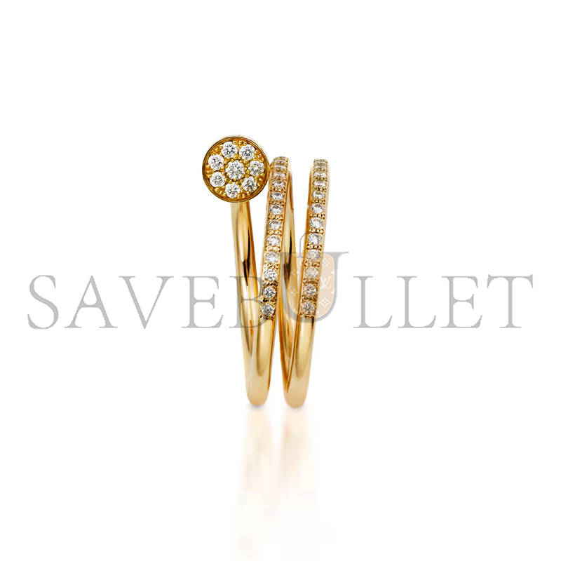 CARTIER JUSTE UN CLOU RING, DOUBLE, SEMI-PAVED B4211900